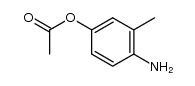 Phenol, 4-amino-3-methyl-, acetate (ester) (9CI) structure