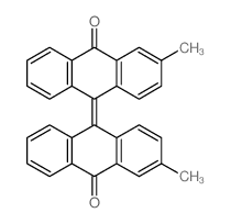 (10Z)-2-methyl-10-(3-methyl-10-oxo-anthracen-9-ylidene)anthracen-9-one结构式