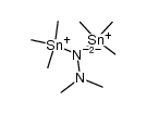 N,N-bis(trimethylstannyl)-N',N'-dimethylhydrazine结构式