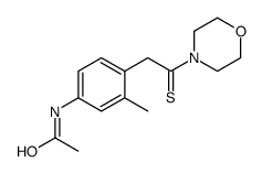 N-{3-Methyl-4-[2-(4-morpholinyl)-2-thioxoethyl]phenyl}acetamide结构式