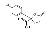 2-(4-chlorophenyl)-5-oxooxolane-2-carboxamide Structure