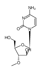 3'-O-methyl-β-D-arabinosylcytidine结构式