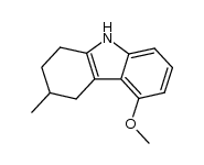 5-Methoxy-3-methyl-1,2,3,4-tetrahydrocarbazole结构式