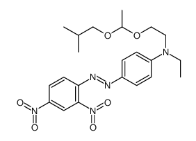 4-[(2,4-dinitrophenyl)azo]-N-ethyl-N-[2-[1-(2-methylpropoxy)ethoxy]ethyl]aniline Structure