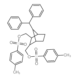 7-benzhydryl-2,3-bis[(4-methylphenyl)sulfonyloxymethyl]norbornane结构式