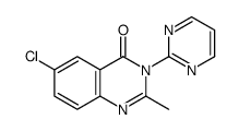 6-chloro-2-methyl-3-pyrimidin-2-ylquinazolin-4-one Structure