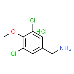 Benzenemethanamine, 3,5-dichloro-4-methoxy-, hydrochloride (1:1)结构式