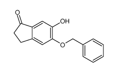 6-hydroxy-5-phenylmethoxy-2,3-dihydroinden-1-one Structure
