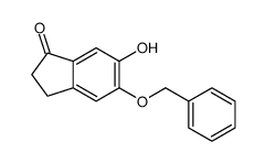 6-hydroxy-5-phenylmethoxy-2,3-dihydroinden-1-one结构式