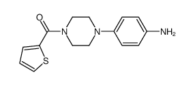 (4-(4-aminophenyl)piperazin-1-yl)(thiophen-2-yl)methanone Structure