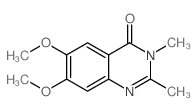 6,7-dimethoxy-2,3-dimethyl-quinazolin-4-one Structure