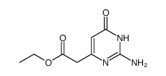 (2-amino-6-oxo-1,6-dihydro-pyrimidin-4-yl)-acetic acid ethyl ester结构式