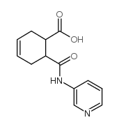 6-(pyridin-3-ylcarbamoyl)cyclohex-3-ene-1-carboxylic acid结构式