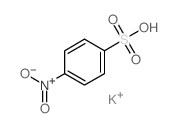 Benzenesulfonicacid, 4-nitro-, potassium salt (1:1) Structure