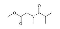 methyl N-methyl-N-(2-methylpropanoyl)glycinate Structure