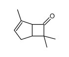 4,7,7-trimethylbicyclo[3.2.0]hept-3-en-6-one Structure