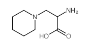 2-amino-3-(1-piperidyl)propanoic acid结构式