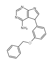 5-(3-(苄氧基)苯基)-5H-吡咯并[2,3-d]嘧啶-4-胺结构式