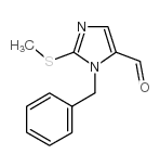 3-benzyl-2-methylsulfanylimidazole-4-carbaldehyde Structure