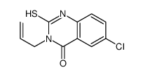 6-chloro-3-prop-2-enyl-2-sulfanylidene-1H-quinazolin-4-one structure