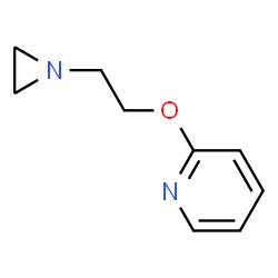 Pyridine,2-[2-(1-aziridinyl)ethoxy]-(9CI) structure
