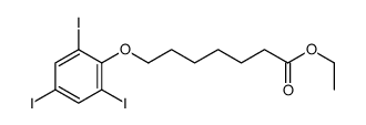 ethyl 7-(2,4,6-triiodophenoxy)heptanoate结构式