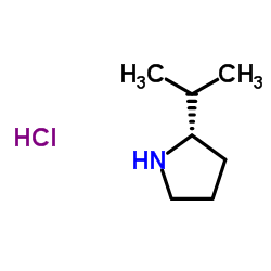 (S)-2-Isopropylpyrrolidine hydrochloride structure