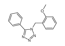1-(o-methoxybenzyl)-5-phenyl-1H-tetrazole Structure