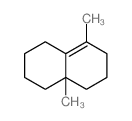 Naphthalene,1,2,3,4,4a,5,6,7-octahydro-4a,8-dimethyl- Structure