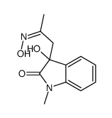 3-hydroxy-3-[(2Z)-2-hydroxyiminopropyl]-1-methylindol-2-one结构式