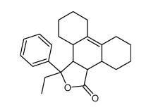 3-ethyl-3-phenyl-3a,3b,4,5,6,7,8,9,10,11,11a,11b-dodecahydrophenanthro[9,10-c]furan-1-one结构式