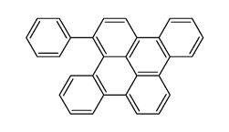 1-Phenyldibenzo(e,l)pyren Structure