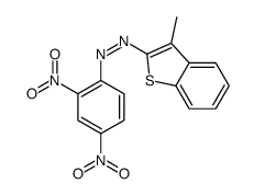 (2,4-dinitrophenyl)-(3-methyl-1-benzothiophen-2-yl)diazene结构式