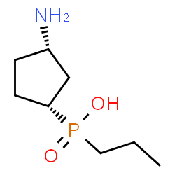 Phosphinic acid, [(1R,3S)-3-aminocyclopentyl]propyl-, rel- (9CI) structure