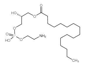 1-Palmitoyl-2-hydroxy-sn-glycero-3-PE structure
