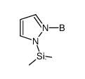 N-(trimethylsilyl)pyrazole borane Structure