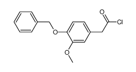 2-(4-(benzyloxy)-3-methoxyphenyl)acetyl chloride结构式