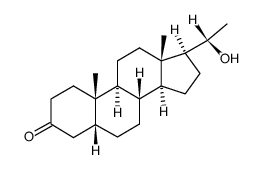 5B-PREGNAN-20A-OL-3-ONE structure