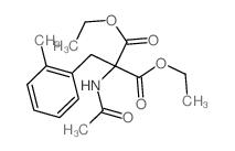 Propanedioic acid,2-(acetylamino)-2-[(2-methylphenyl)methyl]-, 1,3-diethyl ester picture