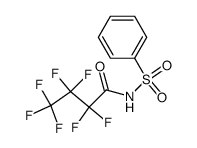 2,2,3,3,4,4,4-heptafluoro-N-(phenylsulfonyl)butanamide Structure