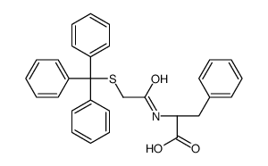 (2S)-3-phenyl-2-[(2-tritylsulfanylacetyl)amino]propanoic acid结构式