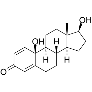 10β,17β-dihydroxyestra-1,4-dien-3-one Structure