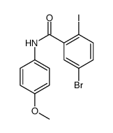 5-bromo-2-iodo-N-(4-methoxyphenyl)benzamide Structure