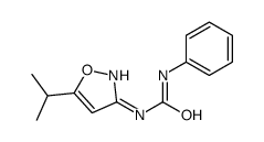 1-phenyl-3-(5-propan-2-yl-1,2-oxazol-3-yl)urea结构式