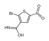 2-bromo-5-nitrothiophene-3-carboxamide结构式