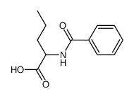 DL-N-benzoyl-α-aminopentanoic acid Structure