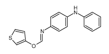 thiophen-3-yl N-(4-anilinophenyl)methanimidate Structure