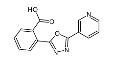 2-(5-pyridin-3-yl-1,3,4-oxadiazol-2-yl)benzoic acid Structure