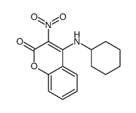 4-(cyclohexylamino)-3-nitrochromen-2-one结构式