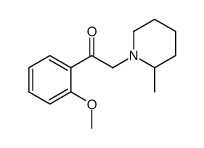 Ethanone, 1-(2-methoxyphenyl)-2-(2-methyl-1-piperidinyl)- (9CI)结构式